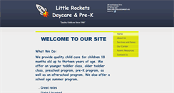 Desktop Screenshot of littlerocketsdaycare.com